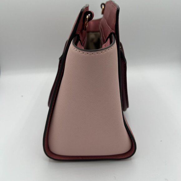 Michael Kors Selma Leather Satchel – Two-Tone Blush & Rose - Picture 4 of 10